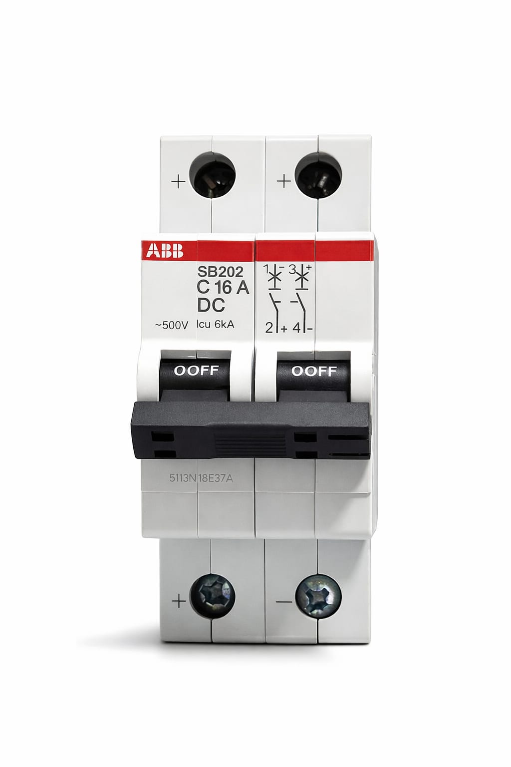 ABB DC MCB 16A 2P SB200 DC Miniature Circuit Breaker