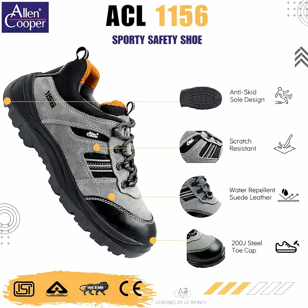 Allen Cooper 1156 Men's Safety Shoe