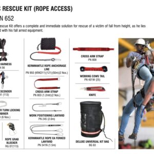 Karam Basic Rescue Kit PN 652 rope access fall protection equipment