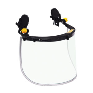 Karam ES51 face shield industrial helmet mounted clear visor protection