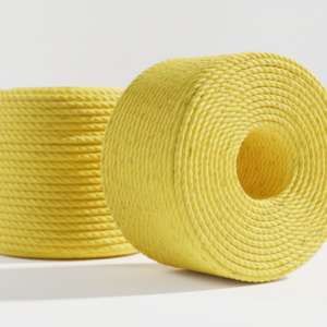 Azuka PP Rope yellow industrial polypropylene rope roll for construction and packaging use