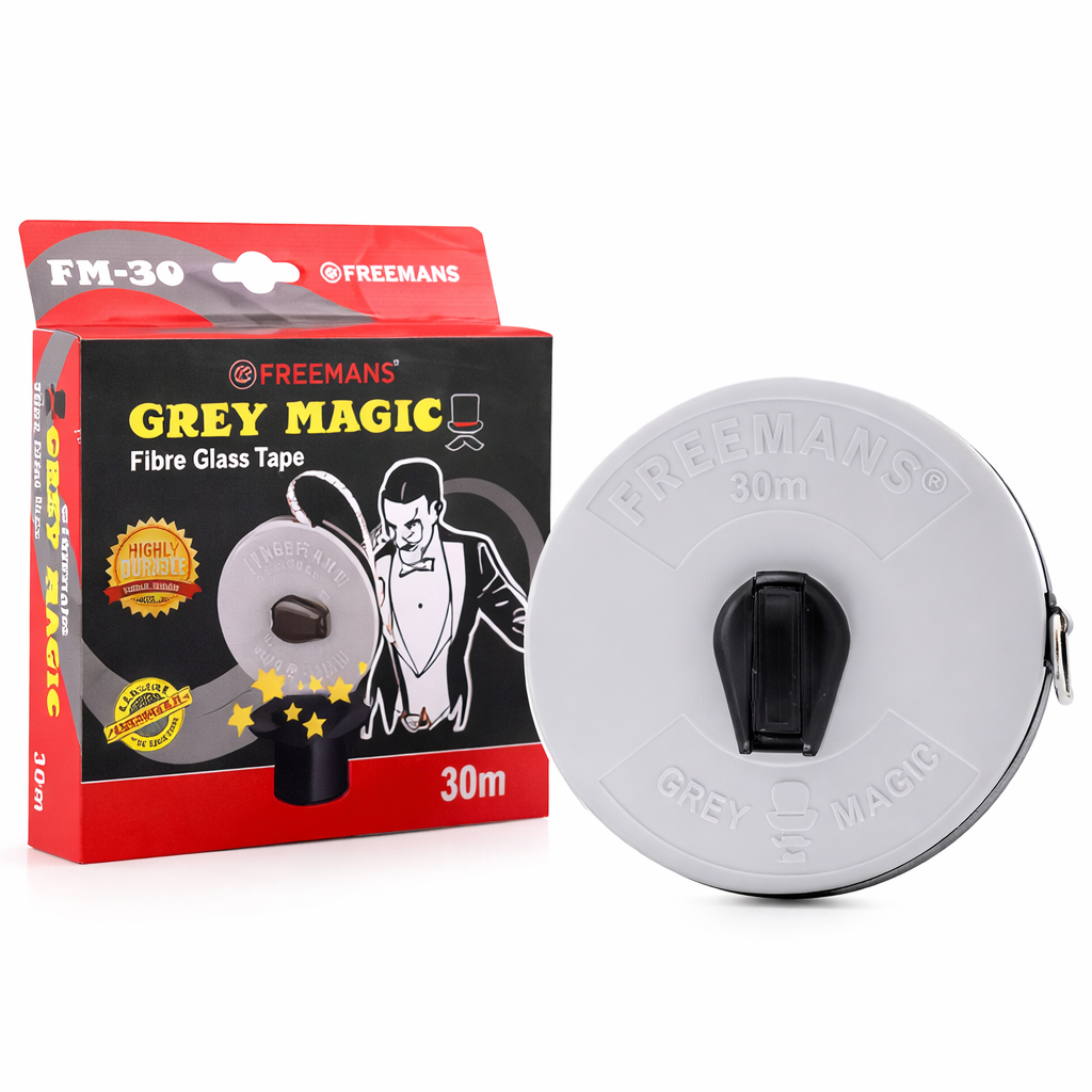 Freeemans 30m GREY MAGIC Measuring Tape