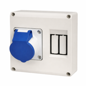 Neptune Plug & Socket Combined Polycarbonate Enclosure IP44 – 16 Amp 4 Pin