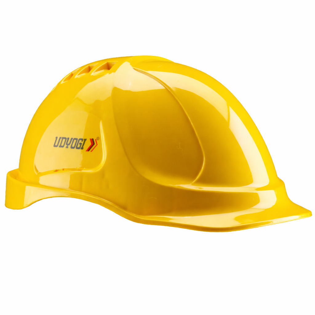 Udyogi Fusion Pro yellow safety helmet for construction and industrial use