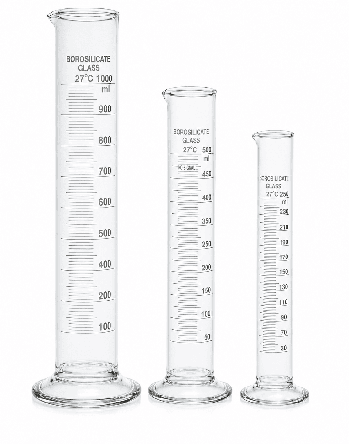 Borosilicate Glass Measuring Cylinders