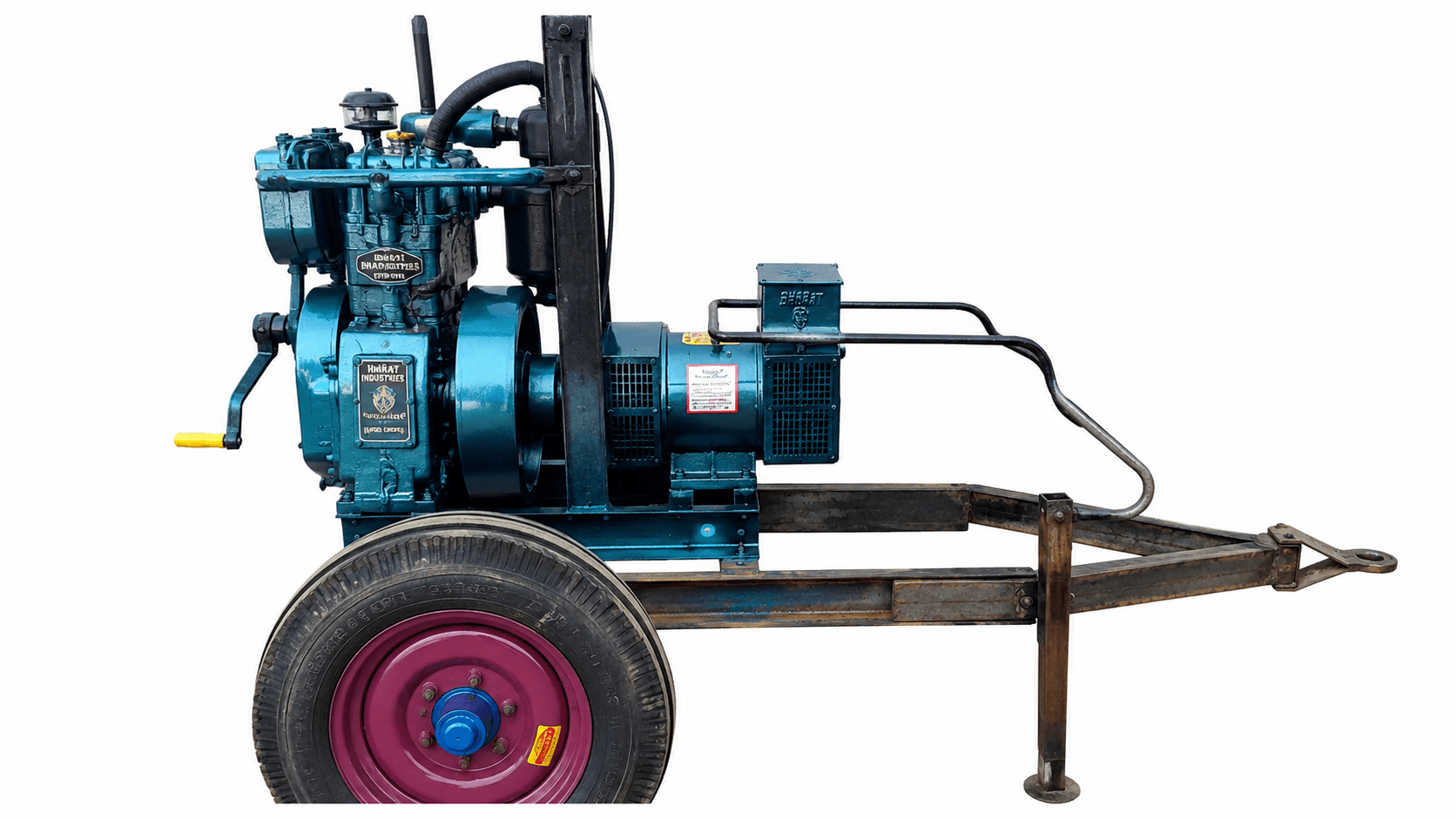 Trolley mounted generator
