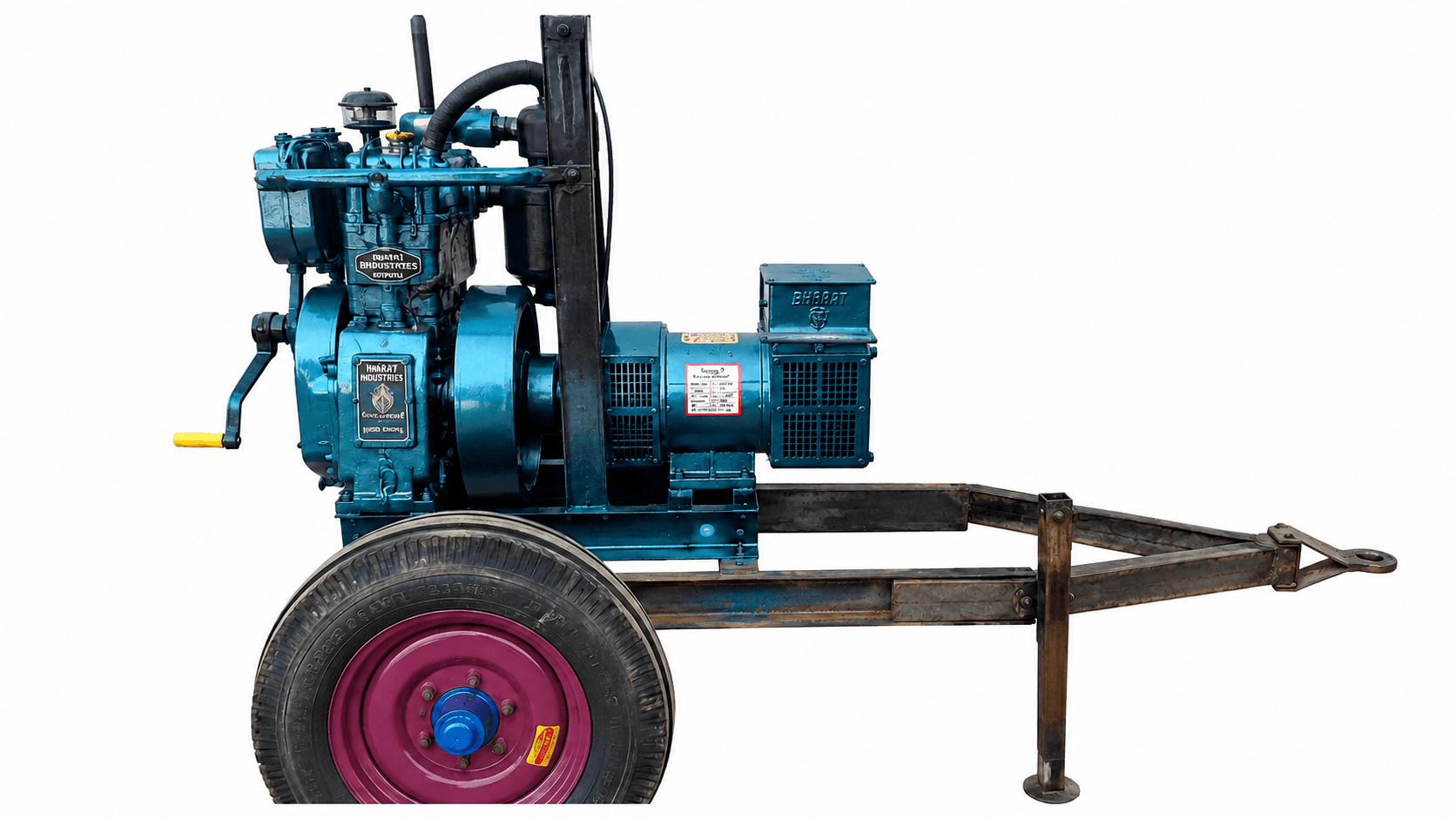 Trolley mounted generator